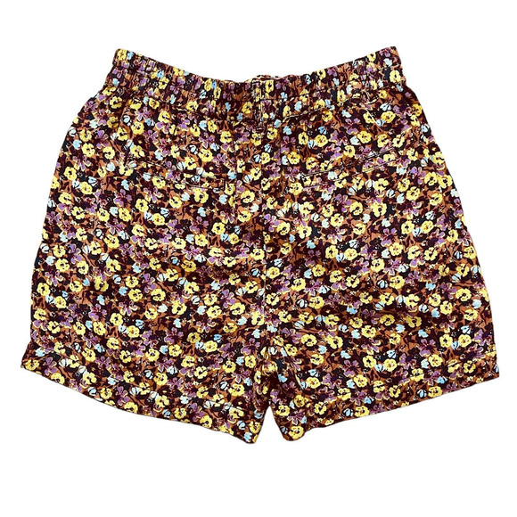 Free People Layla High Waist Tie Belt Flowy Boho Floral Print Shorts S - Picture 4 of 9